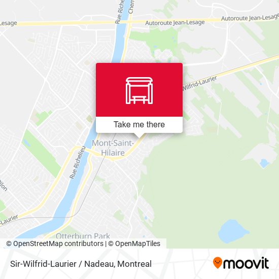 Sir-Wilfrid-Laurier / Nadeau map