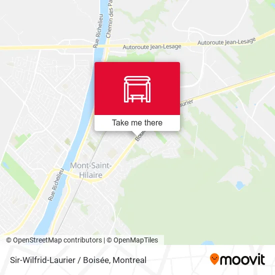 Sir-Wilfrid-Laurier / Boisée map