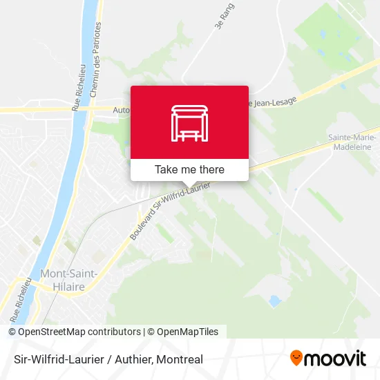 Sir-Wilfrid-Laurier / Authier map