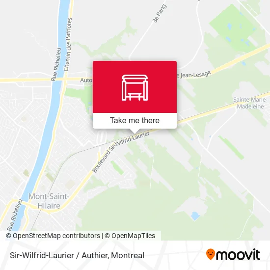Sir-Wilfrid-Laurier / Authier map