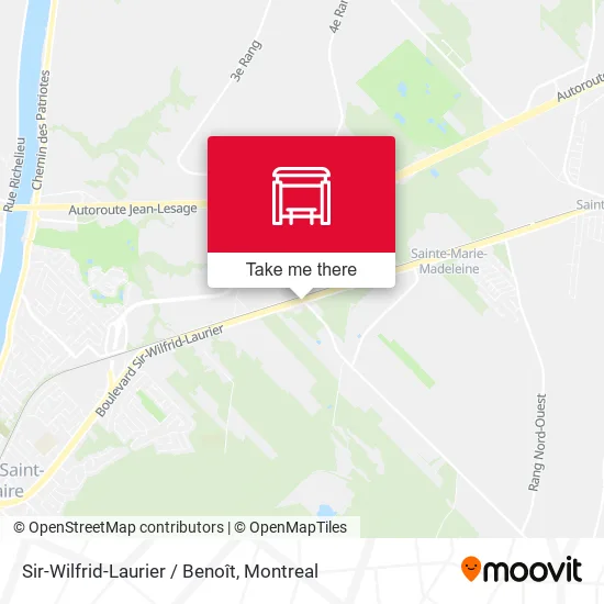 Sir-Wilfrid-Laurier / Benoît map