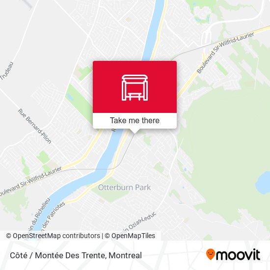 Côté / Montée Des Trente map