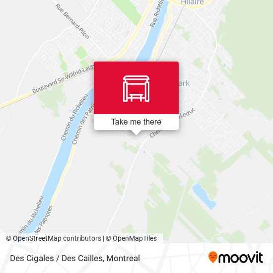 Des Cigales / Des Cailles map