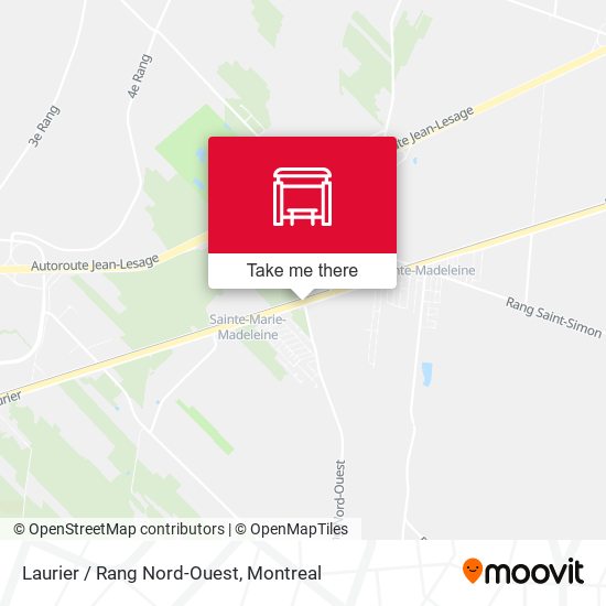 Laurier / Rang Nord-Ouest map