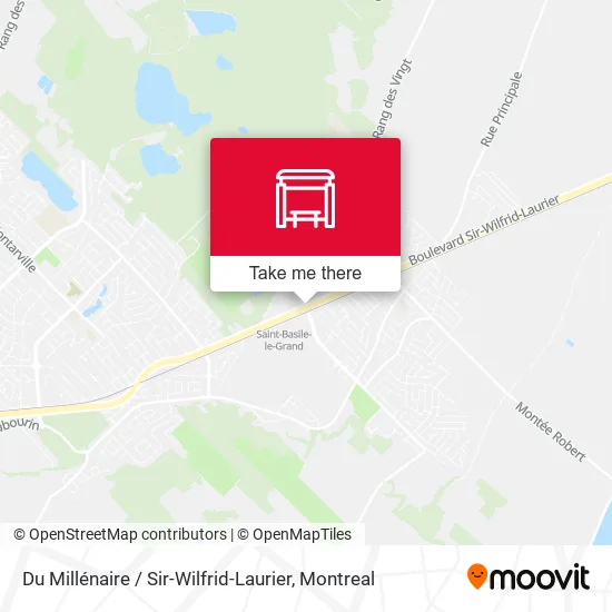 Du Millénaire / Sir-Wilfrid-Laurier map