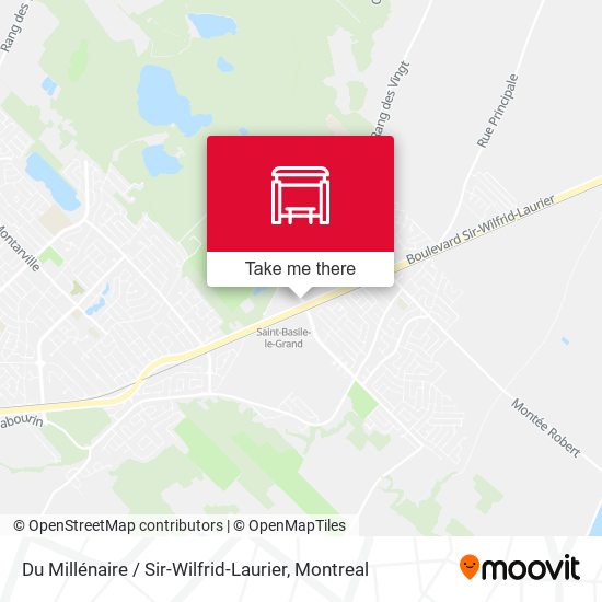 Du Millénaire / Sir-Wilfrid-Laurier map