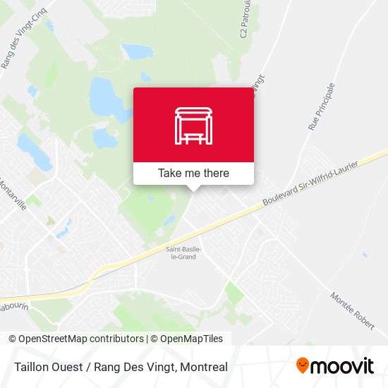Taillon Ouest / Rang Des Vingt map