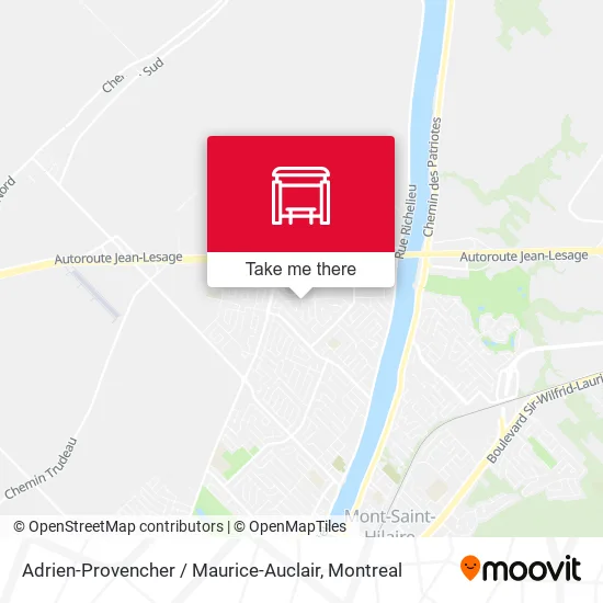 Adrien-Provencher / Maurice-Auclair map