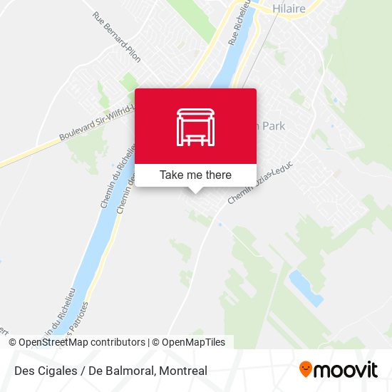 Des Cigales / De Balmoral map