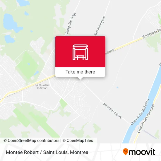 Montée Robert / Saint Louis map
