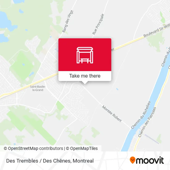 Des Trembles / Des Chênes map