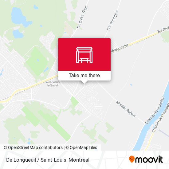 De Longueuil / Saint-Louis map