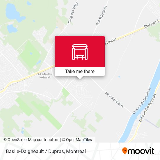 Basile-Daigneault / Dupras map