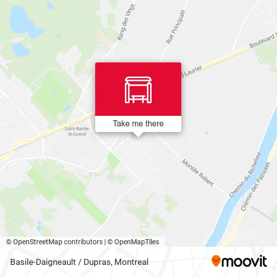 Basile-Daigneault / Dupras map