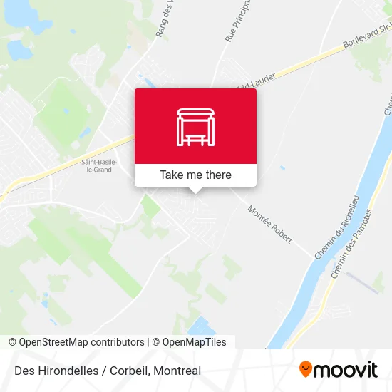 Des Hirondelles / Corbeil map