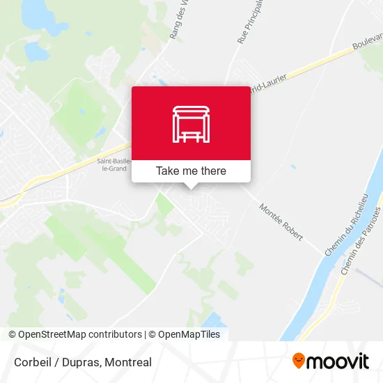 Corbeil / Dupras map