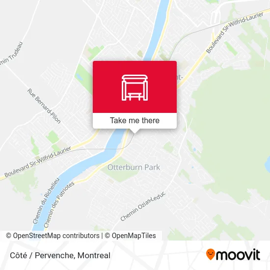 Côté / Pervenche map