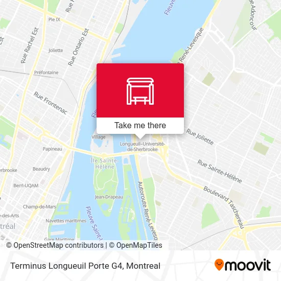 Terminus Longueuil Porte G4 map