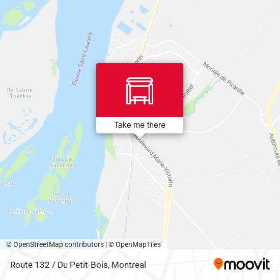 Route 132 / Du Petit-Bois map