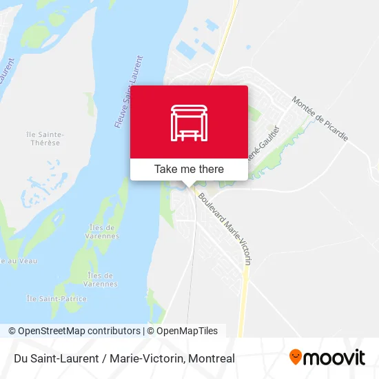 Du Saint-Laurent / Marie-Victorin map