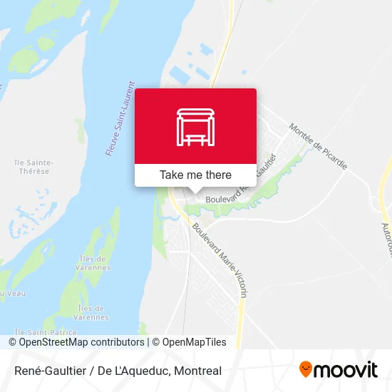 René-Gaultier / De L'Aqueduc map