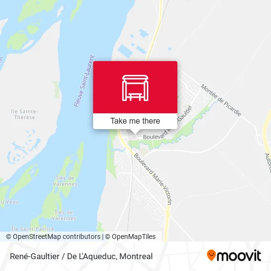 René-Gaultier / De L'Aqueduc map