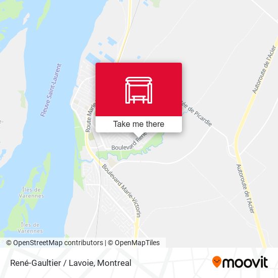 René-Gaultier / Lavoie map