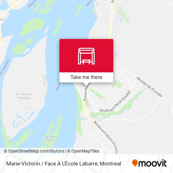 Marie-Victorin / Face À L'École Labarre map