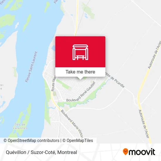 Quévillon / Suzor-Coté map