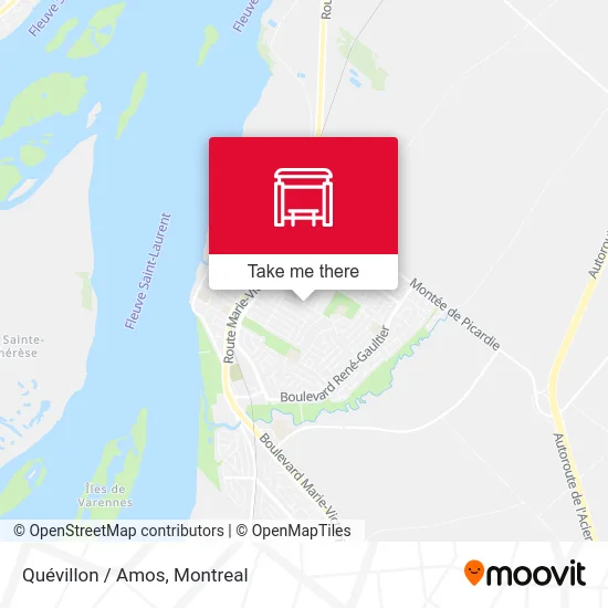 Quévillon / Amos map