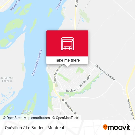 Quévillon / Le Brodeur map