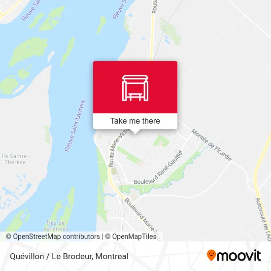 Quévillon / Le Brodeur map