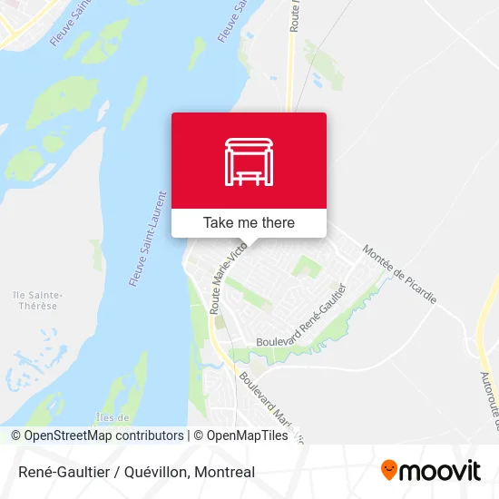 René-Gaultier / Quévillon map