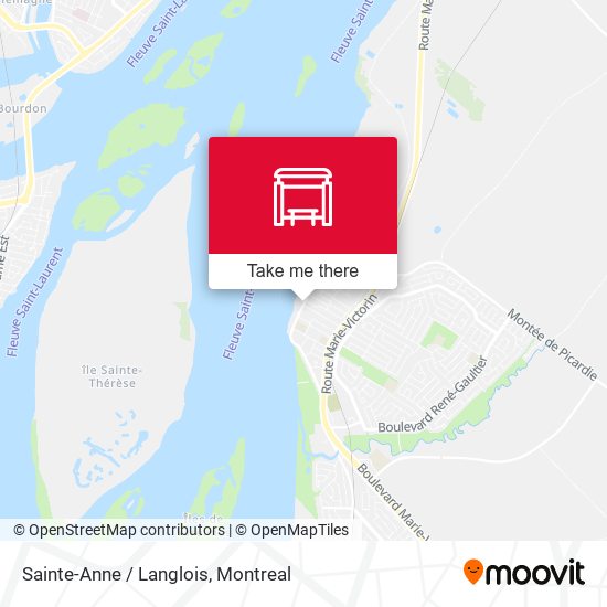 Sainte-Anne / Langlois map