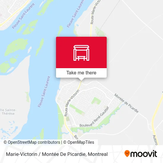 Marie-Victorin / Montée De Picardie map