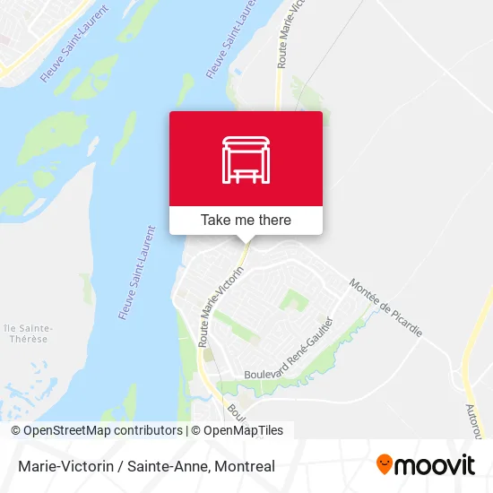 Marie-Victorin / Sainte-Anne map