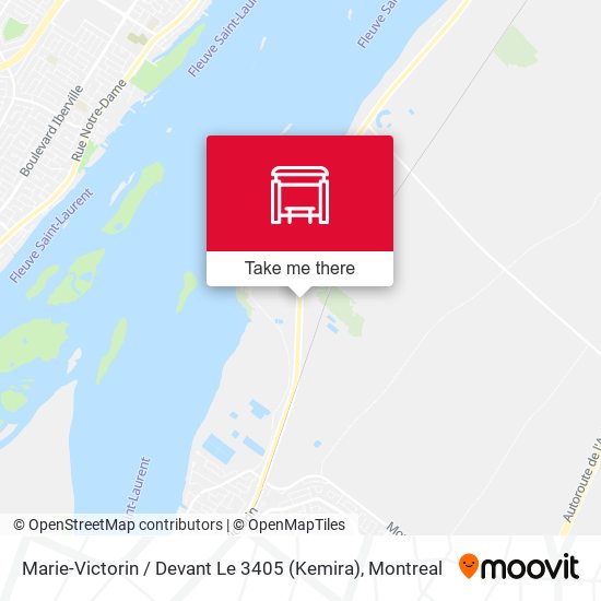 Marie-Victorin / Devant Le 3405 (Kemira) map