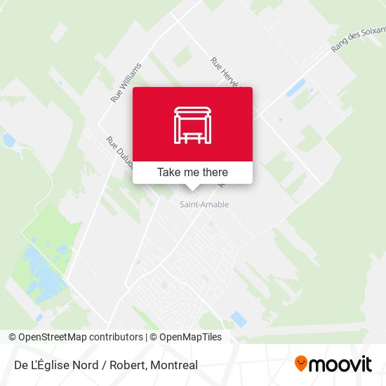 De L'Église Nord / Robert map