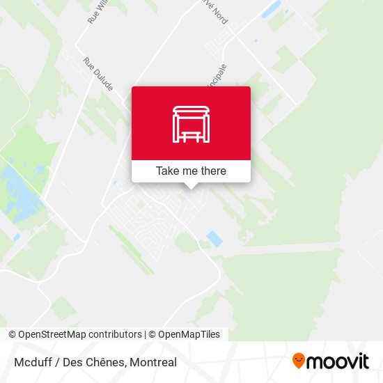 Mcduff / Des Chênes map