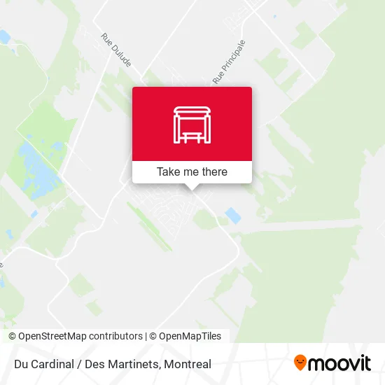 Du Cardinal / Des Martinets map