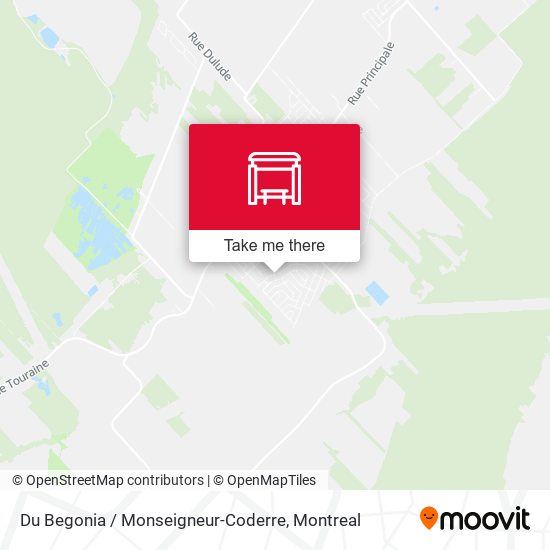 Du Begonia / Monseigneur-Coderre map