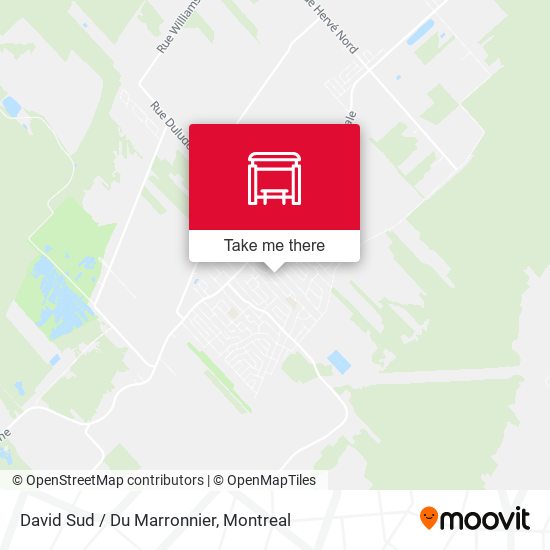 David Sud / Du Marronnier map