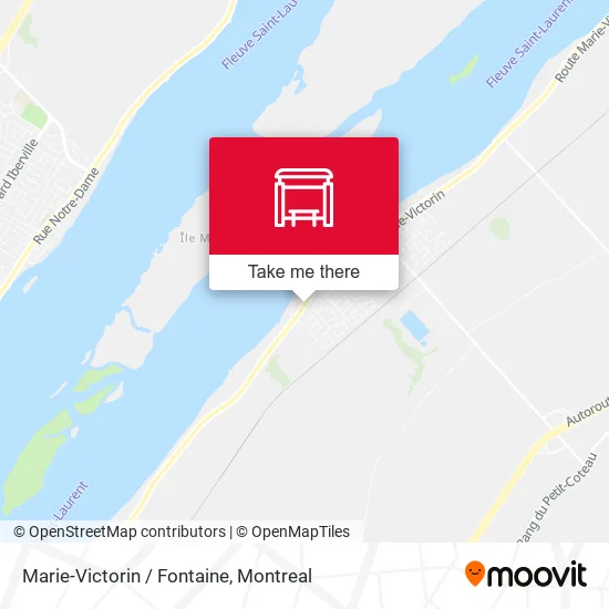Marie-Victorin / Fontaine map