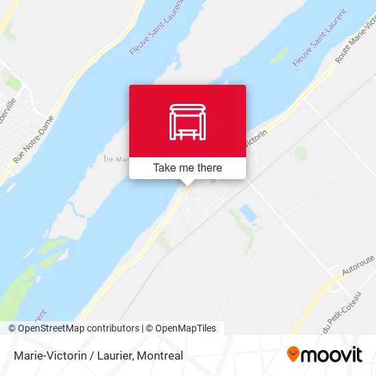 Marie-Victorin / Laurier map