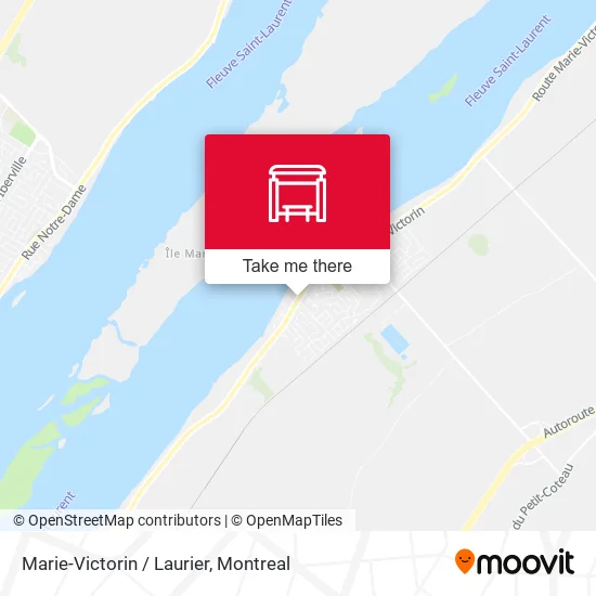 Marie-Victorin / Laurier map