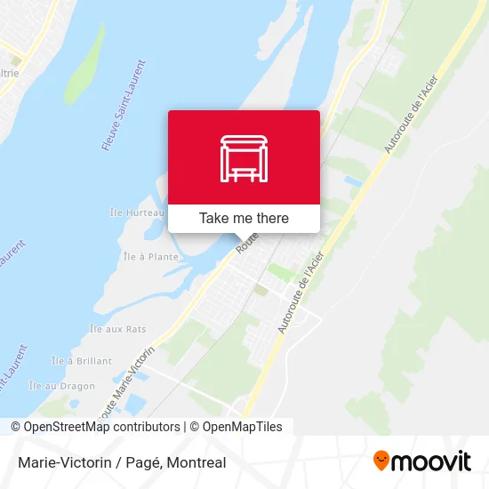 Marie-Victorin / Pagé map