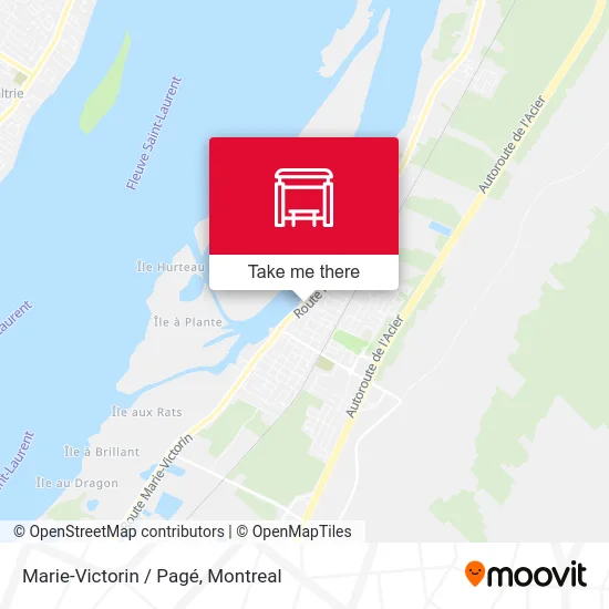 Marie-Victorin / Pagé map