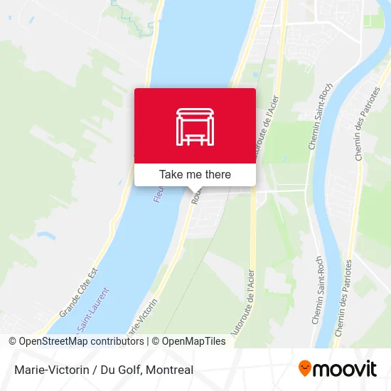 Marie-Victorin / Du Golf map