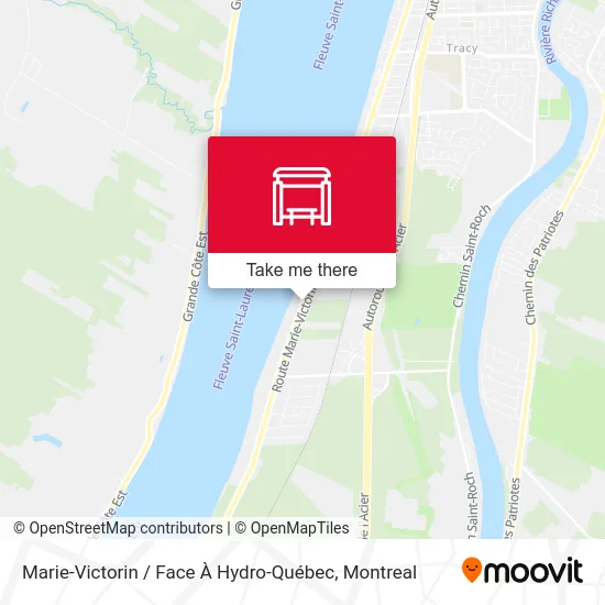 Marie-Victorin / Face À Hydro-Québec map