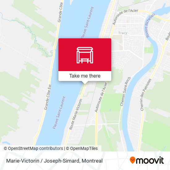 Marie-Victorin / Joseph-Simard map